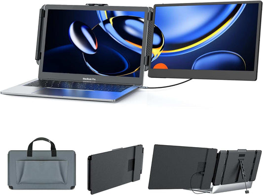 Portable USB-C Monitor Dual Screen Extender 14 Inch