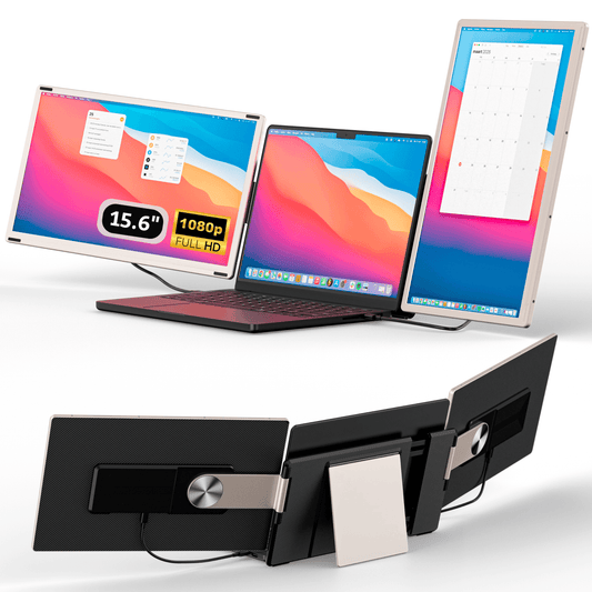 alpha pro Portable monitor vooraanzicht en achterzijde aanzicht 15.6 inch 