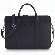 Laptoptas Heren 15.6 Inch · Zwart — Suède Binnenvoering