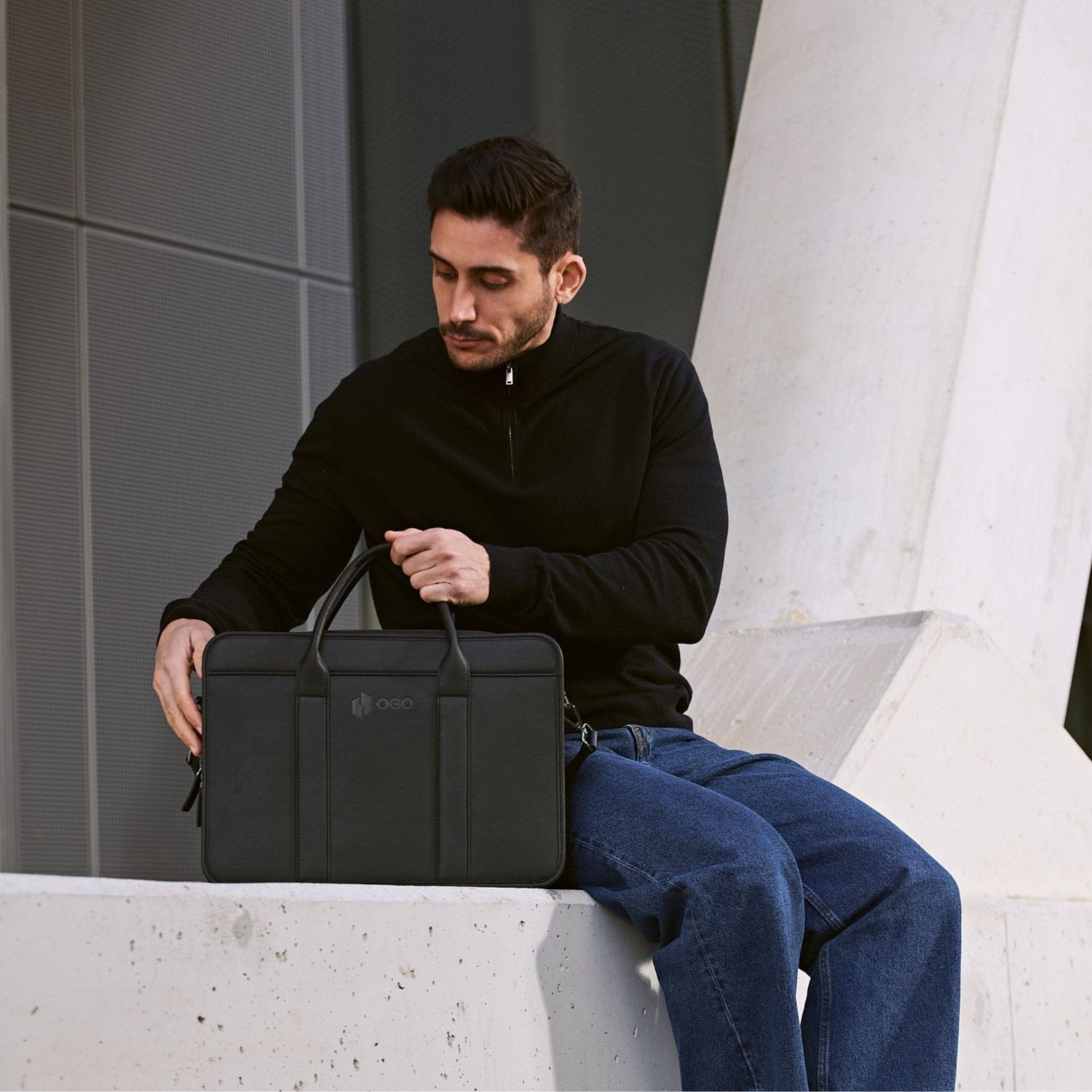 Briefcase Midnight Black