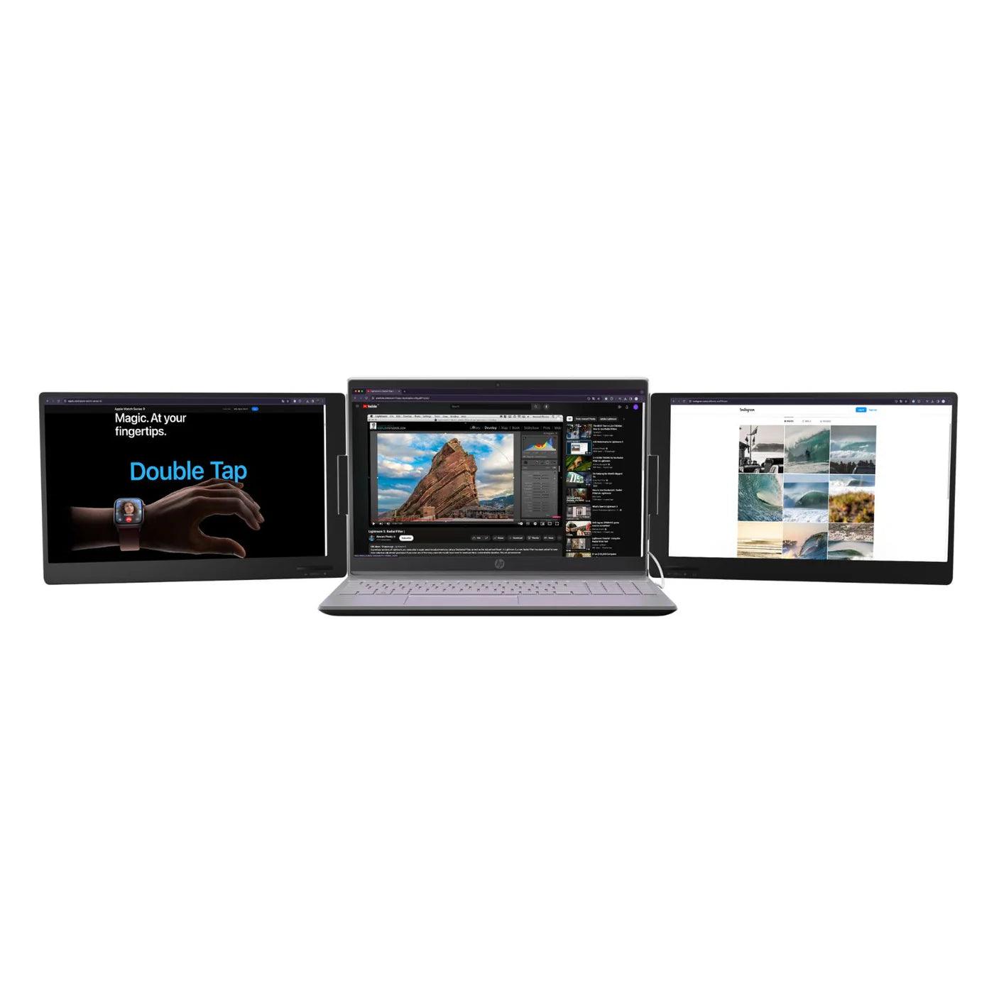 Vooraanzicht van de Visionmate 14 inch draagbare monitor